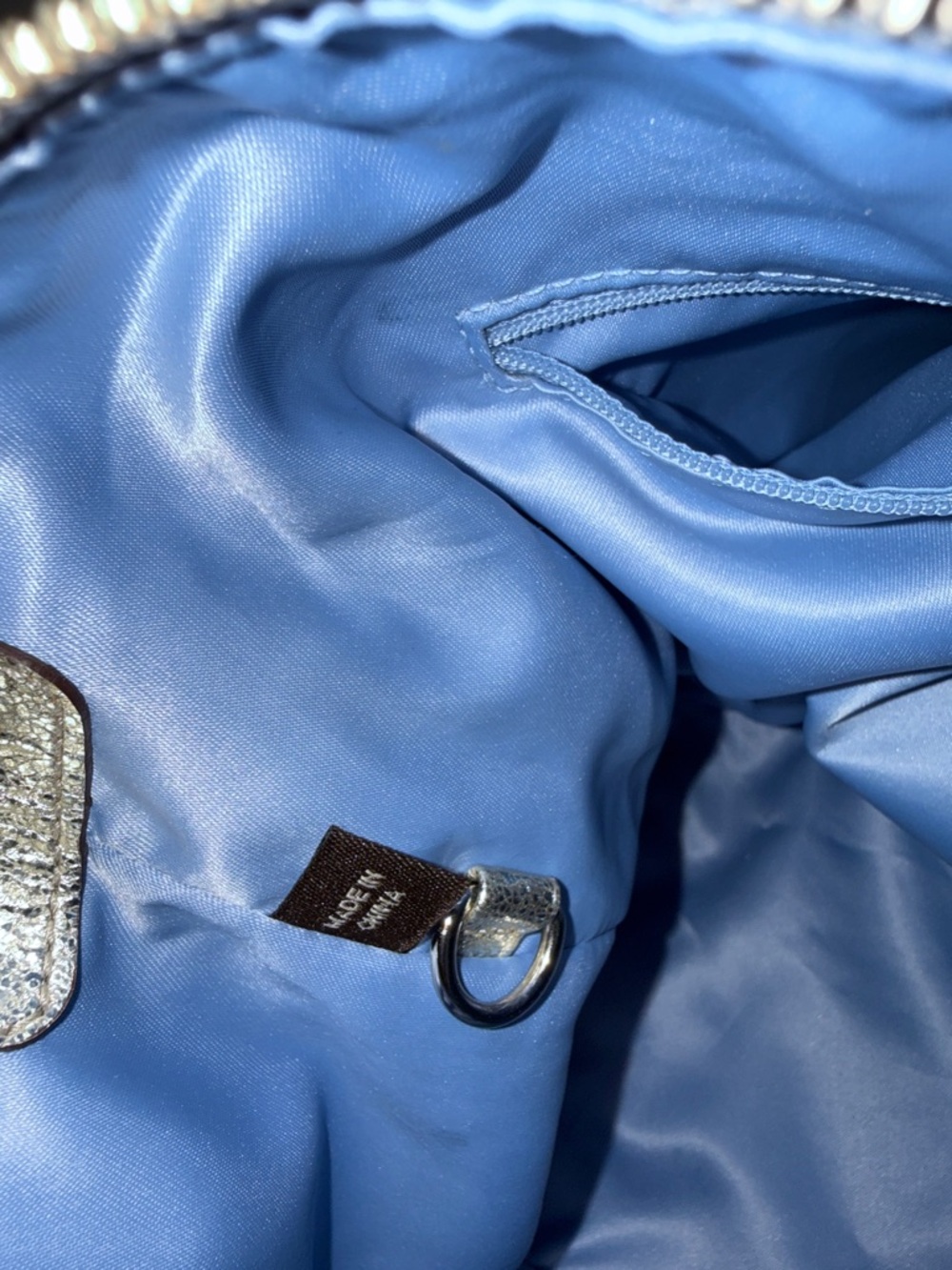 Coach Metallic Silver Signature Shoulder Bag - Picture 13 of 16